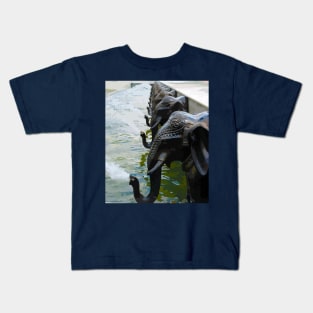 Elephant Fountain Kids T-Shirt